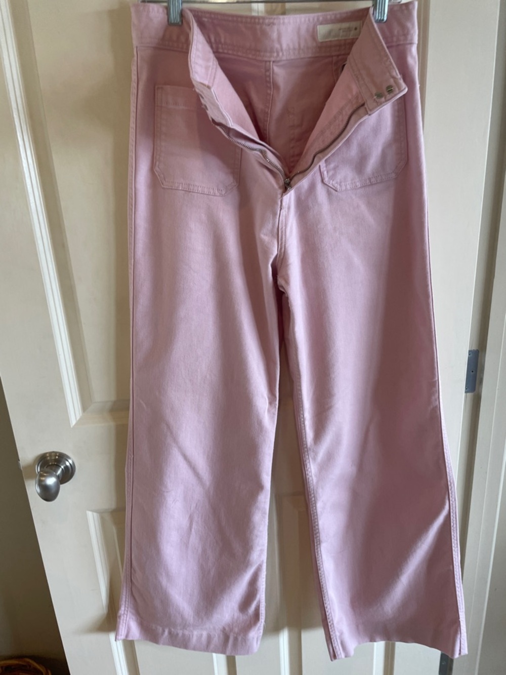 Zara Pastel Pink Wide-Leg Jeans
